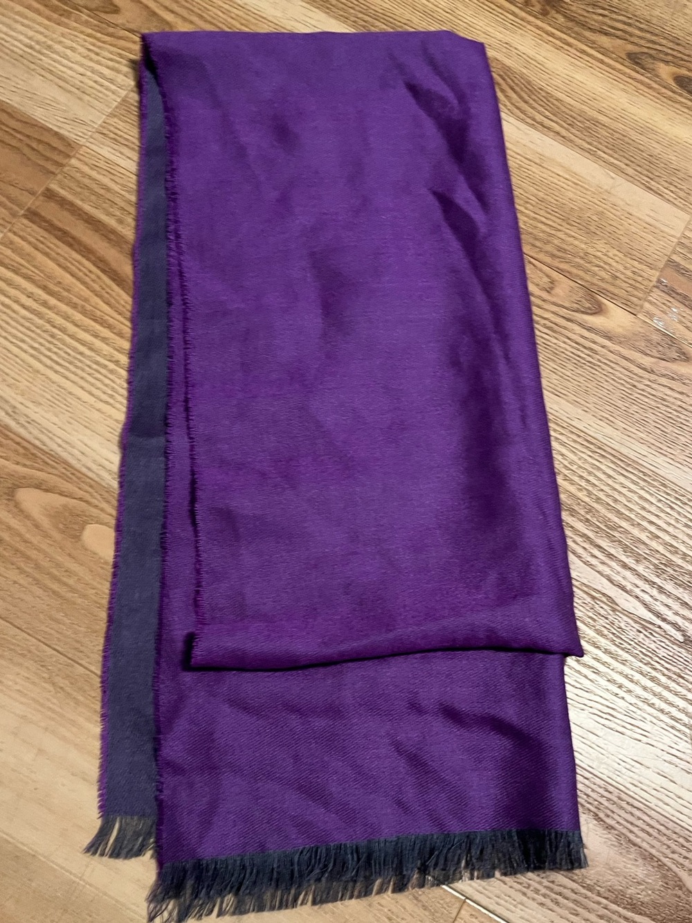 Baby Alpaca purple reversible scarf